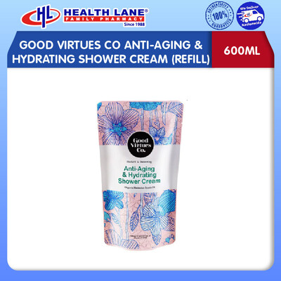 GOOD VIRTUES CO ANTI-AGING & PELEMBAP SHOWER KRIM (REFILL PACK) (600ML)